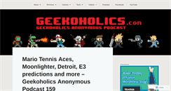 Desktop Screenshot of geekoholics.com